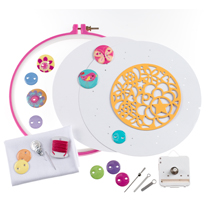 American Girl Crafts Pretty Button Clock