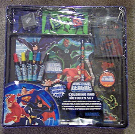 Justice League Unlimited Coloring and Activity Set in Limited Edition Tin