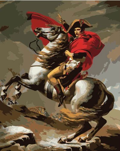 Colour Talk Diy home decor digital canvas oil painting by number kits Napoleon 1620 inch.