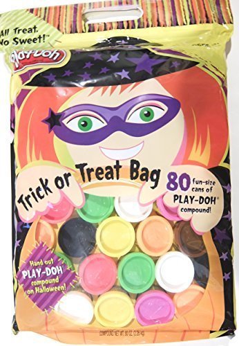 Play-Doh Halloween Trick or Treat Bag with 80 Fun Size Cans 0.80oz each